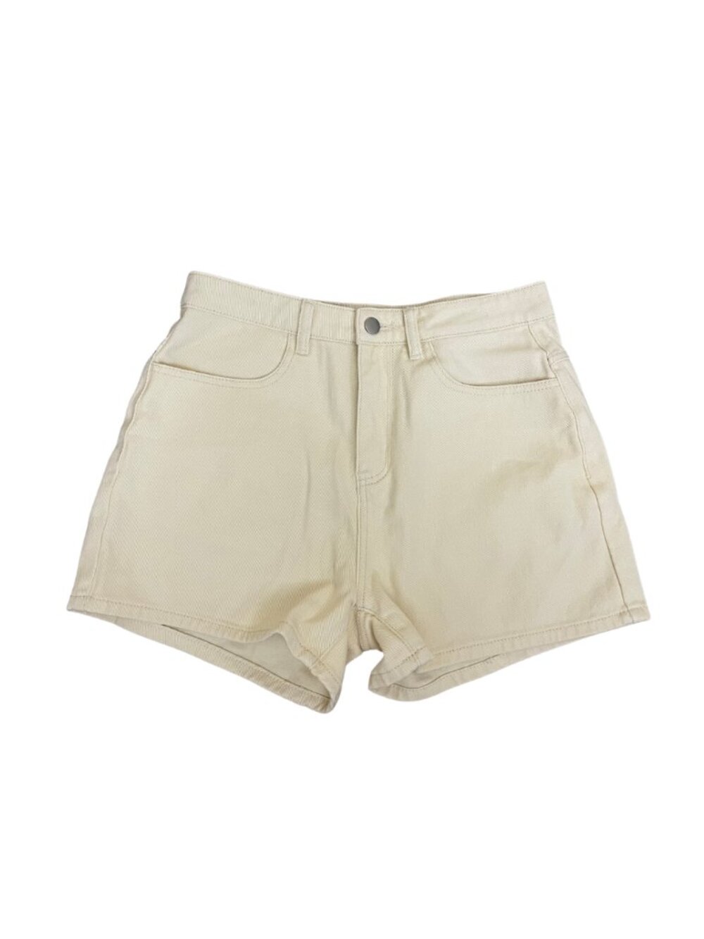 Off White Denim Shorts